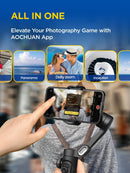 3-Axis Handheld Phone Stabilizer Gimbal Foldable for iPhone and Android Focus Wheel with Face/Object Tracking