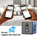 4K Surveillance Camera 5GHz WiFi Mini Camera, Night Vision, Motion Sensor, Long Battery Life, Remote Viewing