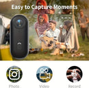 4K mini handsfree bodycam, POV camera, HD 1080p mini wearable adventure action camera with audio