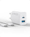 ANKER USB-C Charger 2 ports 1xUSB-C 1xUSB-A 20W Fast Charging with 150cm USB cable