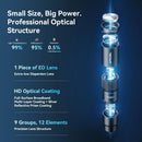 APEXEL 10X Tele-Macro Pro Dual Lens 2-in-1, Portable Clip-On Telephoto Macro Lens for Smartphones