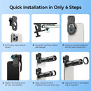 APEXEL 10X Tele-Macro Pro Dual Lens 2-in-1, Portable Clip-On Telephoto Macro Lens for Smartphones