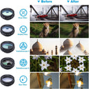 APEXEL 10-in-1 Premium Lens Kit Compatible with Smartphones - Interchangeable Lenses