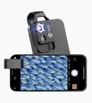 APEXEL 200x Phone Microscope, Mini Pocket Microscope, 6 LED Light Guides, 2 Levels of Brightness Adjustment, Magnification Phone Camera Macro Lens Kit
