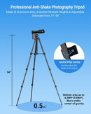 APEXEL Powerful 60X Telephoto Lens for iPhone Phone Camera Lens and Tripod for Moongazing / Playing Games