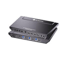 AV Access 4K USB-C & HDMI KVM Switch 4 PCs 1 Monitor, 60W Charging for Laptop