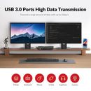 AV Access 8K DisplayPort KVM switch for two computers to dual monitors