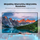 AV Access 8K DisplayPort KVM switch for two computers to dual monitors
