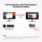 AV Access Docking Station and KVM Switch 2 to 3 DP to DP, 8K60Hz, 5x USB-A, 1x USB-C PD, 3.5mm AUX, SD card slot and 1Gbps ethernet