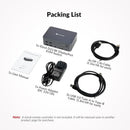 AV Access Docking station and KVM switch 2 to 3 DP to DP, 8K60Hz, 5x USB-A, 1x USB-C PD, 3.5mm AUX, SD card slot and 1Gbps ethernet