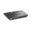 AV Access KD-E10 Docking Station & KVM Switch for 2 Computers to 2 Monitors HDMI 4K60Hz, 100W PD, 3 x USB, 1G Ethernet, SD, 3.5 mm AUX Audio EDID