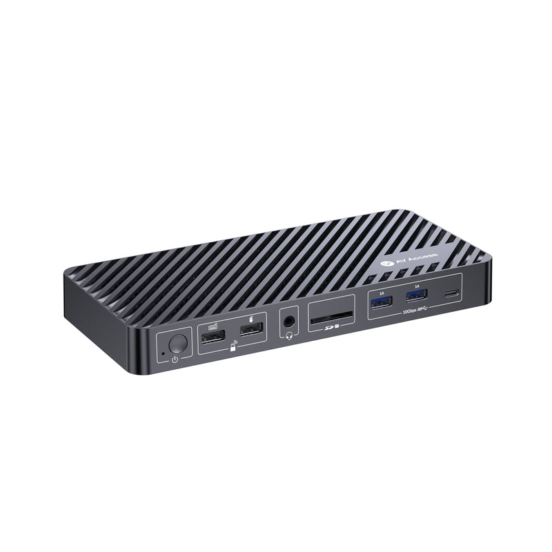 AV Access KD-S03 1 to 12 USB-C Docking Station with Triple Monitor 2xDP 1xHDMI 4K60Hz 2K 144Hz