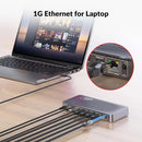 AV Access iDock P10 Docking Station and KVM Switch 2 to 2, Dual Monitor for Laptop & Desktop, 65W laptop charging, Ethernet, EDID, 4K@60Hz, 4xUSB-A, 1xUSB-C, Audio, SD