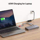 AV Access iDock P10 Docking Station and KVM Switch 2 to 2, Dual Monitor for Laptop & Desktop, 65W laptop charging, Ethernet, EDID, 4K@60Hz, 4xUSB-A, 1xUSB-C, Audio, SD