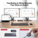 AV Access iDock P10 Docking Station and KVM Switch 2 to 2, Dual Monitor for Laptop & Desktop, 65W laptop charging, Ethernet, EDID, 4K@60Hz, 4xUSB-A, 1xUSB-C, Audio, SD