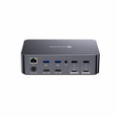 AV Access Docking Station and KVM Switch 2 to 2 USB-C to HDMI, 4K60Hz, 6x USB-A, 1x USB-C PD 100W, 1x 3.5mm AUX, 1x SD card reader, 2x60W PD