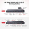 AV Access iDock B10 USB-C KVM Switch Docking Station 2 to 2 for 1 Laptop & 1 Desktop, 8K@60Hz Dual Monitor, 100W Charging, USB 3.2, 1G Ethernet