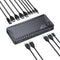 AV Access iDock M10 USB-C KVM-Switch Docking Station 2 to 2 for MacBook, Dual 4K HDMI Monitors, 1x Laptop + 1x PC, 100W Charging