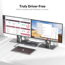 AV Access iDock M10 USB-C KVM-Switch Docking Station 2 to 2 for MacBook, Dual 4K HDMI Monitors, 1x Laptop + 1x PC, 100W Charging