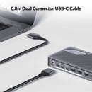 AV Access iDock M10 USB-C KVM-Switch Docking Station 2 to 2 for MacBook, Dual 4K HDMI Monitors, 1x Laptop + 1x PC, 100W Charging