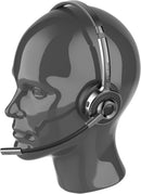 Accutone Sonar 280 Bluetooth USB Headset, Wireless Headset with Mic, Active Noise Cancelling Mic, 14-Hour Battery Life