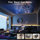 NÖRDIC Smart Projector Android 13.0, Native 1080P, Auto Keystone, 300ANSI 4K HDR Support, Rotatable Design WiFi 6 & BT, Screen Mirroring, ARC