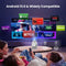 NÖRDIC Smart Projector Android 13.0, Native 1080P, Auto Keystone, 300ANSI 4K HDR Support, Rotatable Design WiFi 6 & BT, Screen Mirroring, ARC