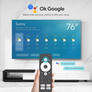 Android Google TV Certified 4K Streamer, media player box with voice assistant, remote control, built-in Chromecast, and smart home control