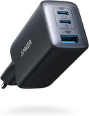Anker 735 Charger GaNPrime 65W 1x USB-A 2x USB-C Power Adapter
