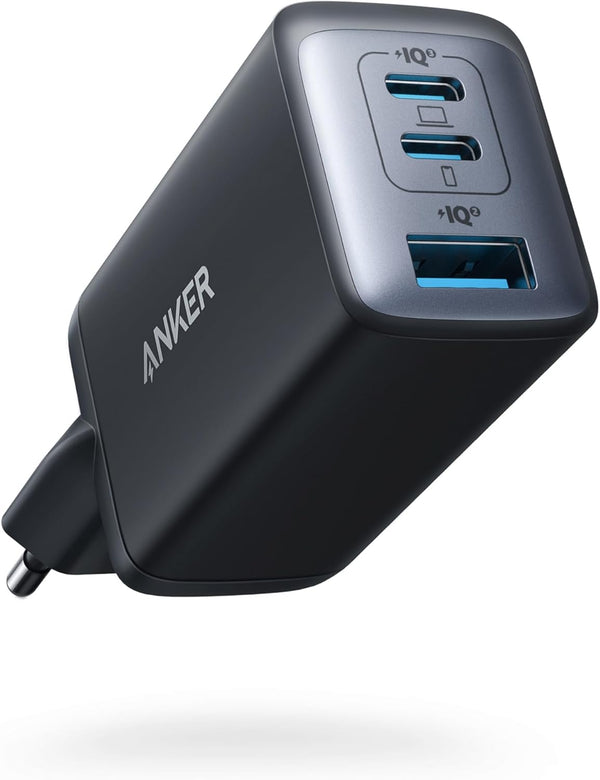 Anker 735 Charger GaNPrime 65W 1x USB-A 2x USB-C Power Adapter