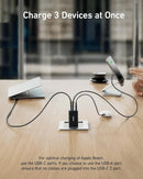 Anker 735 Charger GaNPrime 65W 1x USB-A 2x USB-C Power Adapter