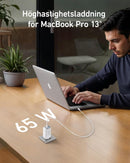 Anker Nano 65W USB-C Charger, 3-Port PPS Fast Charger, iPad Charger