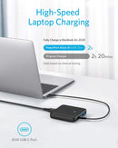Anker PowerPort Atom III Slim Wall Charger, Dual Dual USB-C Ports Dual USB-A ports (65W Max), PIQ 3.0, GaN Material