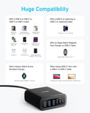 Anker USB-C and USB-A Charger, 112W Max 6-Port Charging Station