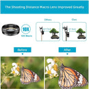 Apexel 11-in-1 Mobile Phone Camera Lens Set, Wide Angle and Macro Lens + Fisheye Lens