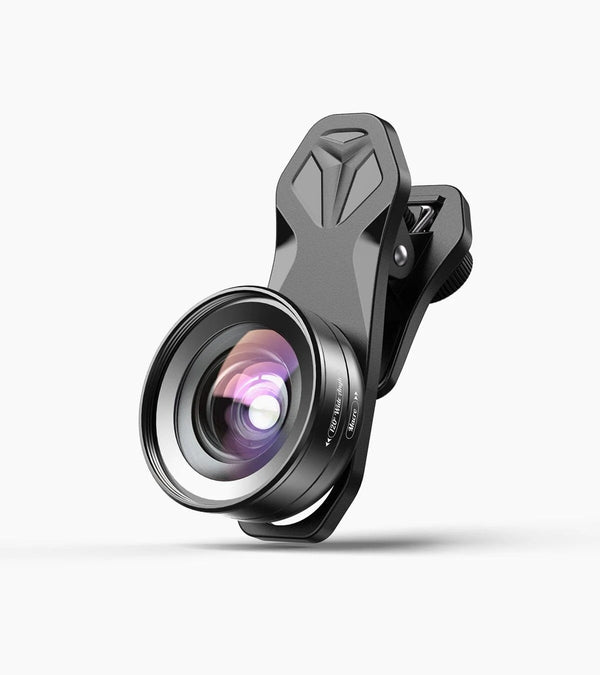 Apexel Mobile Phone Lens 2 In 1 Lens Kit 120° Wide-angle 10X Macro Lens