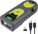 Bluetooth 2D Barcode Scanner with 2.4 GHz USB Adapter, Plug and Play