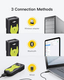 Bluetooth 2D Barcode Scanner with 2.4 GHz USB Adapter, Plug and Play