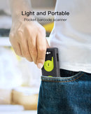 Bluetooth 2D Barcode Scanner with 2.4 GHz USB Adapter, Plug and Play