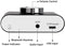 Bluetooth 5.0 stereo digital audio amplifier 2x30W AUX / USB / BT