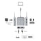 Cable Matters 1 to 5 Docking Station 1xDP 4K60Hz, 1xRJ45 Ethernet 2xUSB-A 1xUSB-C PD 60W Works with Chromebook Certified