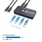 Cable Matters USB-C KVM switch 2 to 2 HDMI and DP 8K30Hz 4K60Hz 4xUSB3.0 Gbps compatible with Thunderbolt 3, 4 and USB4