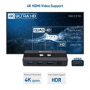 Cable Matters KVM Switch HDMI 2 to 1, 3x USB-A