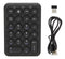 DELTACO Wireless 2.4GHz rechargeable keypad, 22 buttons