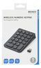 DELTACO Wireless 2.4GHz rechargeable keypad, 22 buttons