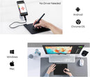 Digital Drawing Tablet 16.5x10cm with Pen Windows Mac Android Chrome