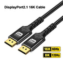 DisplayPort 2.1 Cable 5m DP80 UHBR20 80Gbps 16/10/8K60Hz 4K165/144Hz DSC1.2a HDR HDCP2.2 FreeSync G-Sync