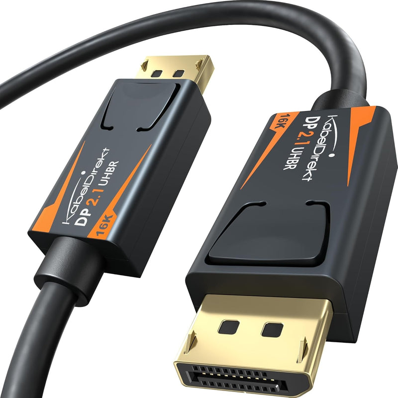 DisplayPort 2.1 Cable 5m DP80 UHBR20 80Gbps 16/10/8K60Hz 4K165/144Hz DSC1.2a HDR HDCP2.2 FreeSync G-Sync