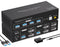 NÖRDIC KVM switch 2 to 2 DisplayPort to DisplayPort, 8K60Hz/4K120Hz, 4x USB-A
