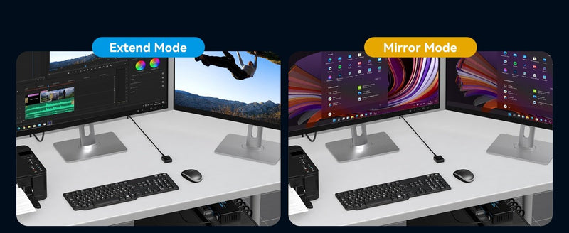 NÖRDIC KVM switch 2 to 2 DisplayPort to DisplayPort, 8K60Hz/4K120Hz, 4x USB-A